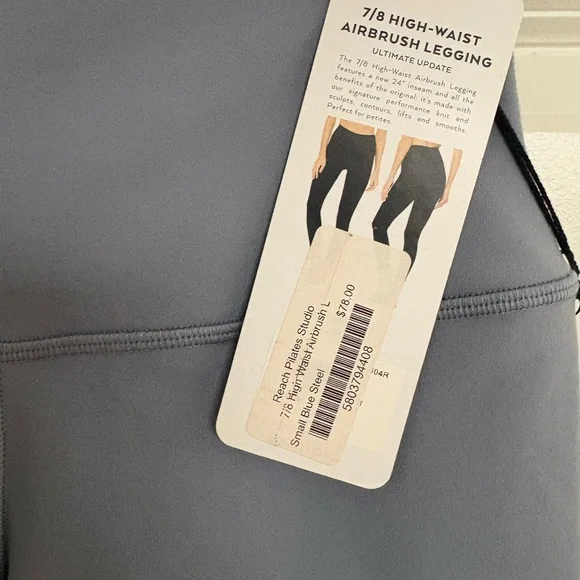 ALO airbrush 7/8 leggings in Steel Blue - Picture 2 of 4